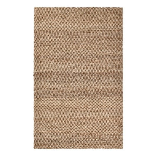 Sane 9 x 12 Extra Large Area Rug, Handwoven Abstract Braided Pattern, Beige By Casagear Home