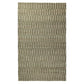 Tyn 5 x 8 Medium Area Rug, Handwoven Striped Textured Pattern, Green Beige By Casagear Home