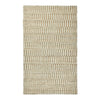 Tyn 5 x 8 Medium Area Rug, Handwoven Stripe Pattern, Ivory and Beige Jute By Casagear Home