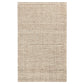 Ging 5 x 8 Medium Area Rug, Cotton, Handwoven Abstract Jute Design, Ivory By Casagear Home