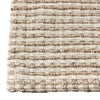 Ging 8 x 10 Large Area Rug Cotton Handwoven Abstract Jute Design Ivory By Casagear Home BM319636