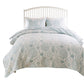 Amy 3pc Full Queen Coverlet Pillow Sham Set Coastal Design Seafoam Blue By Casagear Home BM319639