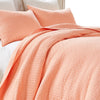 3pc Full Queen Quilt and Pillow Sham Set Channel Design Coral Cotton By Casagear Home BM319643