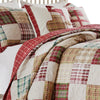 Evi 3pc Full Queen Quilt and Pillow Sham Set Plaid Pattern Multicolor By Casagear Home BM319646