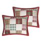 Evi 36 Inch Quilted King Pillow Sham, Cotton Rich Fill, Multicolor Plaid By Casagear Home