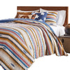 Rey 2pc XL Twin Quilt and Pillow Sham Set Multicolor Chevron Print By Casagear Home BM319650