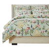 Sia 3pc Full Queen Duvet and Pillow Sham Set, Floral Jade Print Cotton By Casagear Home