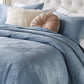 Ahab 3pc Full to Queen Quilt and Pillow Sham Set Spa Blue Dutch Velvet By Casagear Home BM319666