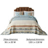 Ello 3pc King Bedspread and Pillow Sham Set Bohemian Multicolor Print By Casagear Home BM319669