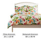 Heli 2pc XL Twin Duvet and Pillow Sham Set Multicolor Tropical Print By Casagear Home BM319681