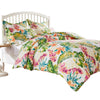 Heli 3pc Full to Queen Duvet and Pillow Sham Set Multicolor Tropical Print By Casagear Home BM319682