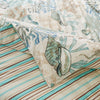 Wade 3pc King Size Duvet Set Sham Jade Blue Green Coastal Design Cotton By Casagear Home BM319702