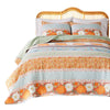 Nite 3pc Full/Queen Quilt Set, Calico Floral and Songbird Pattern, Cotton By Casagear Home