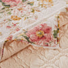 Givi 2pc XL Twin Quilt Set with Floral Pattern Beige Buttercup Cotton By Casagear Home BM319720