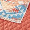 Izon 3pc Full/Queen Quilt Set Diamond Tuft Turquoise Blue and Orange By Casagear Home BM319723