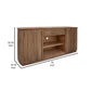 Okai 70 Inch TV Media Entertainment Console Drawers Brown Solid Wood By Casagear Home BM319743