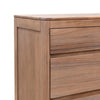 Hyn Wide Dresser 6 Drawers Tapered Legs Farmhouse Brown Solid Wood By Casagear Home BM319750