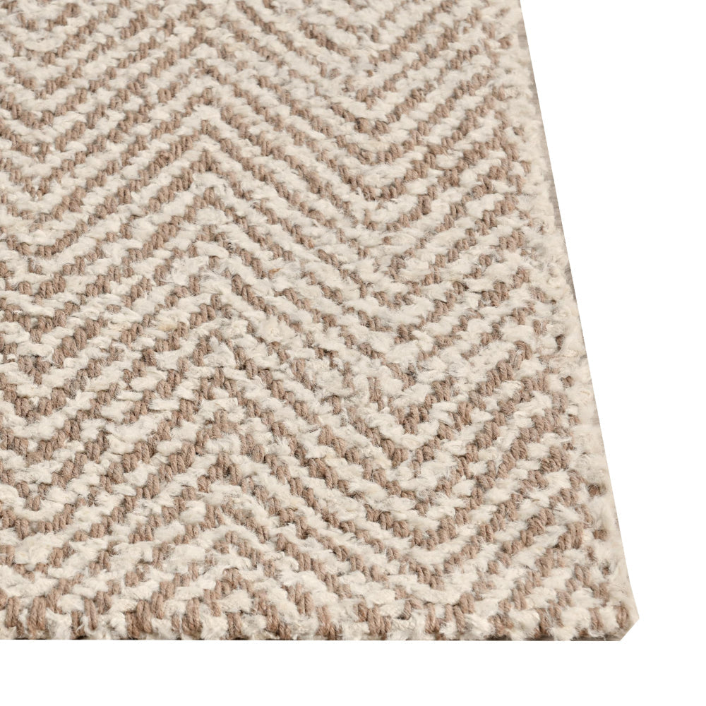 Bein 10 x 14 Ultra Large Area Rug Hand Spun Wool Blend Chenille Ivory By Casagear Home BM319764