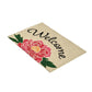 Peo 24 x 36 Doormat Woven Welcome Floral Print Pink Sand Coir Nonslip By Casagear Home BM319770