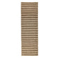 Cain 3 x 8 Hallway Runner Rug, Handwoven Coiled and Braided, Ivory Brown By Casagear Home