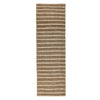 Cain 3 x 8 Hallway Runner Rug, Handwoven Coiled and Braided, Ivory Brown By Casagear Home