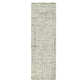 Foed 3 x 8 Hallway Runner Rug, Handwoven, Heathered Effect, Green Jute Wool By Casagear Home