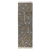 Hona 3 x 8 Hallway Runner Rug, Handwoven Traditional Tassels, Caviar Black By Casagear Home