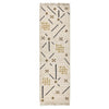 Hona 3 x 8 Hallway Runner Rug, Handwoven Traditional Tassels, Ivory Wool By Casagear Home