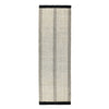 Nabi 3 x 8 Hallway Runner Rug, Honeycomb Stripe Woven, Ivory Black Border By Casagear Home