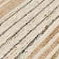 Suko 3 x 8 Hallway Runner Rug Handwoven Striped Natural Jute Wool Blend By Casagear Home BM319786