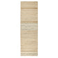 Suko 3 x 8 Hallway Runner Rug, Handwoven Striped Natural Jute Wool Blend By Casagear Home