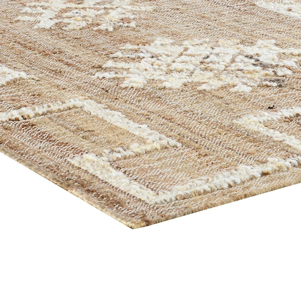 Sen Runner Rug Rug Coastal Inspired Boho Style Handwoven Ivory Jute By Casagear Home BM319787