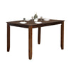 Ziko 5 Piece Dining Table Set 4 Cross Back Chairs Cherry Brown Solid Wood By Casagear Home BM319794