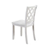 Ziko 5 Piece Dining Table Set 4 Crossed Back Chairs White Solid Wood By Casagear Home BM319795