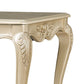 Roche Side End Table 29 Inch Classic Cabriole Legs Champagne Gold Wood By Casagear Home BM319802