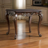 Halie Side End Table 28 Inch Classic Cabriole Legs Dark Brown Solid Wood By Casagear Home BM319804