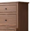 Stav Tall Dresser Chest with 4 Drawers Plank Style Brown Solid Wood By Casagear Home BM319810