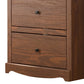 Stav Tall Dresser Chest with 4 Drawers Plank Style Brown Solid Wood By Casagear Home BM319810