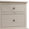 Stav Tall Dresser Chest with 4 Drawers Plank Style White Solid Wood By Casagear Home BM319813