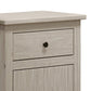 Stav Nightstand 1 Drawer and Door 25 Inch Plank Style White Solid Wood By Casagear Home BM319815