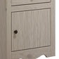 Stav Nightstand 1 Drawer and Door 25 Inch Plank Style White Solid Wood By Casagear Home BM319815