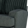 Laila Accent Chair with Throw Pillow Solid Wood Dark Gray Chenille Fabric By Casagear Home BM319833