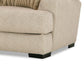 Laila Loveseat 2 Accent Pillows 72 Inch Solid Wood Light Brown Chenille By Casagear Home BM319836