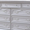 Venta Wide Dresser Chest with 9 Drawers Carved Details White Solid Wood By Casagear Home BM319847