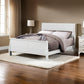 Ryla Full Size Bed Sleek Modern Panel Headboard Design White Solid Wood By Casagear Home BM319852