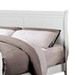 Ryla Queen Size Bed Sleek Modern Panel Headboard Design White Solid Wood By Casagear Home BM319853