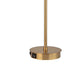 Modern Accent Desk Lamp Black USB Port Gold Metal White Glass Globe By Casagear Home BM319923