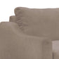 Tuba Loveseat Light Brown Polyester Plush Foam Solid Pine Wood 62 Inch By Casagear Home BM320764