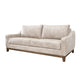 Tuba Loveseat Gray Polyester Foam Cushions Solid Pine Wood 62 Inch By Casagear Home BM320767