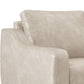 Tuba Loveseat Gray Polyester Foam Cushions Solid Pine Wood 62 Inch By Casagear Home BM320767